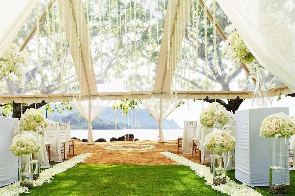 Tented ceremony