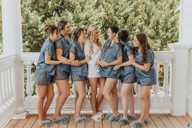 Bridesmaids in Blue