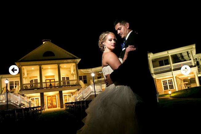 The bride and groom