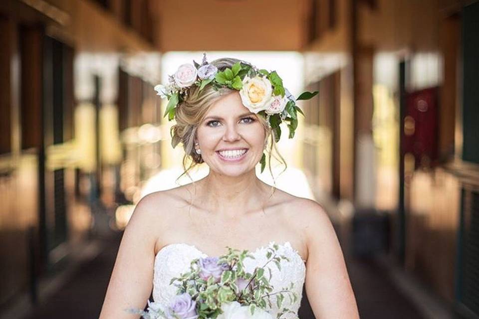 Guest-of-honor with floral crown