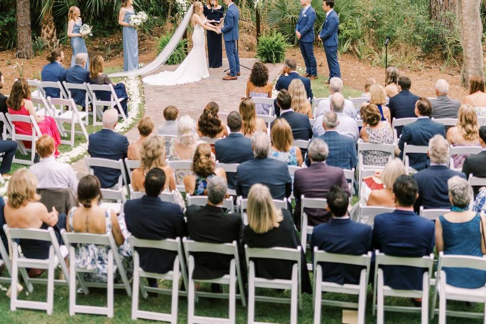 Ceremony behind Clubhouse