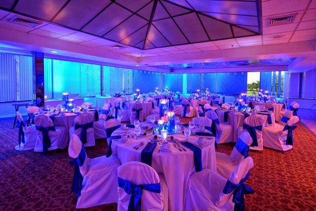 Wedding reception setup