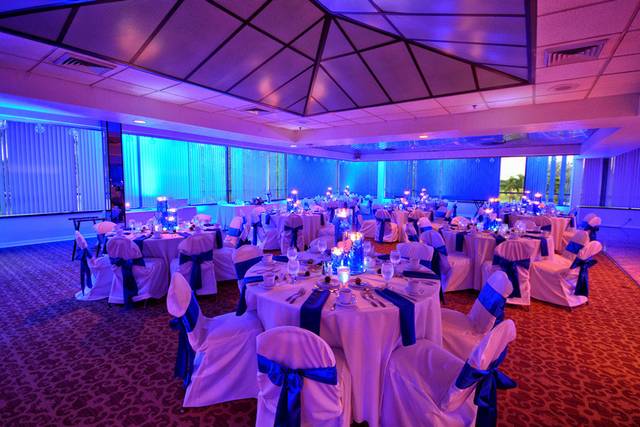 Wedding reception setup
