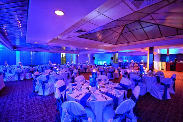 Wedding reception setup