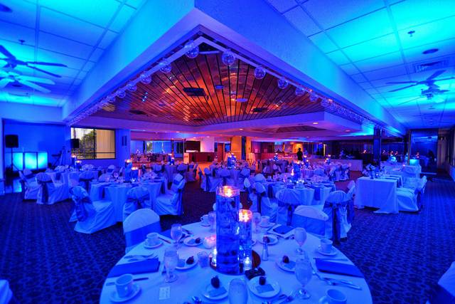 Wedding reception setup
