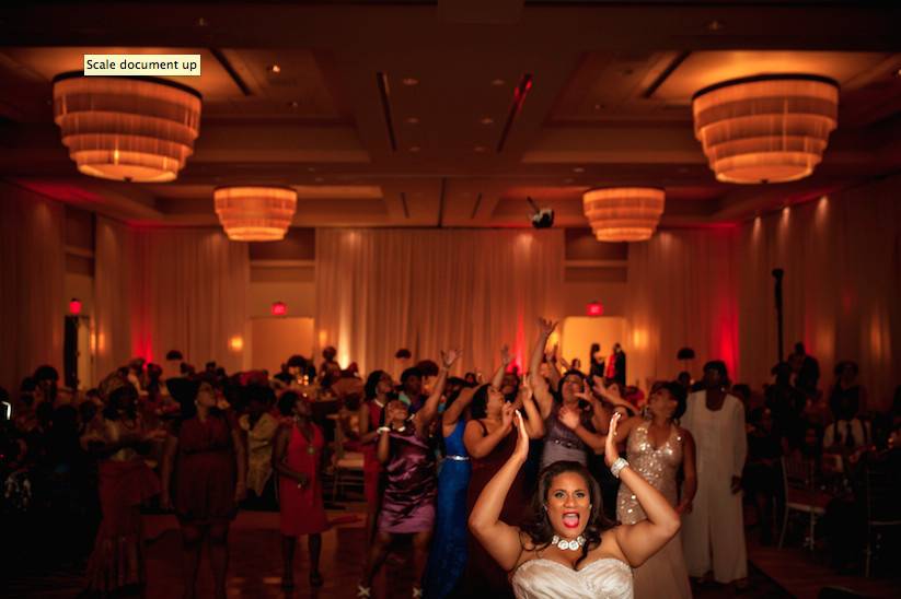 Bouquet toss