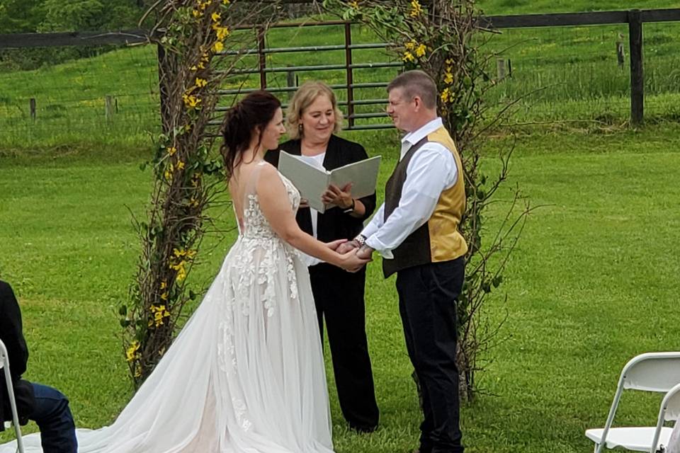 On the Farm wedding