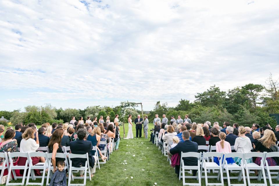 Ceremony on our West Lawn