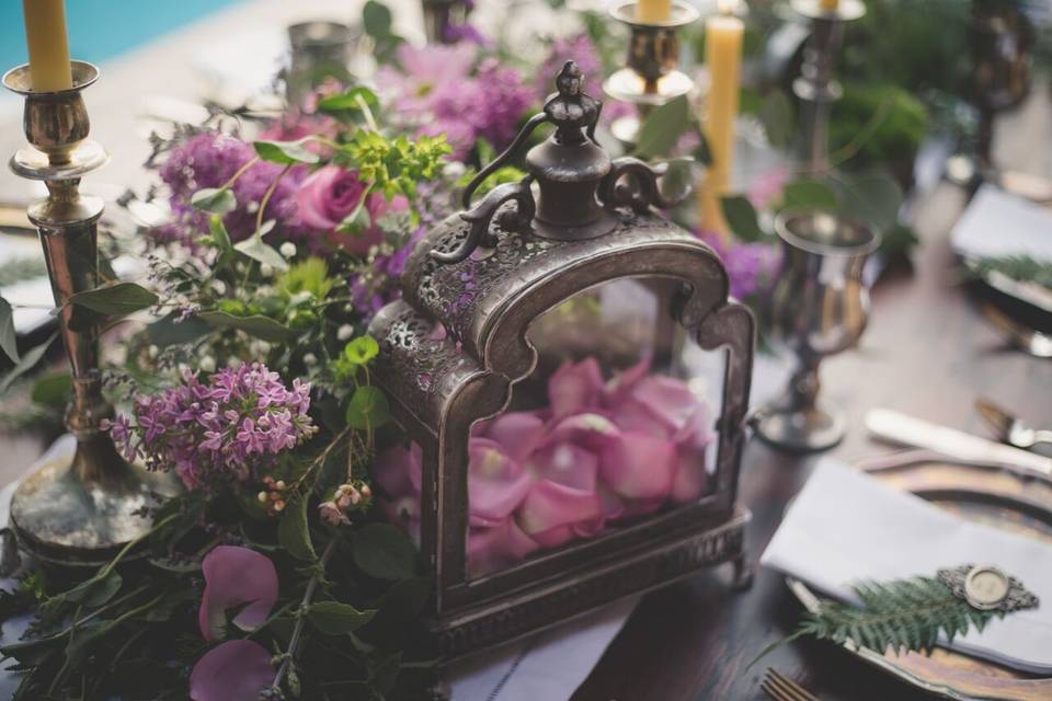 Floral table decor