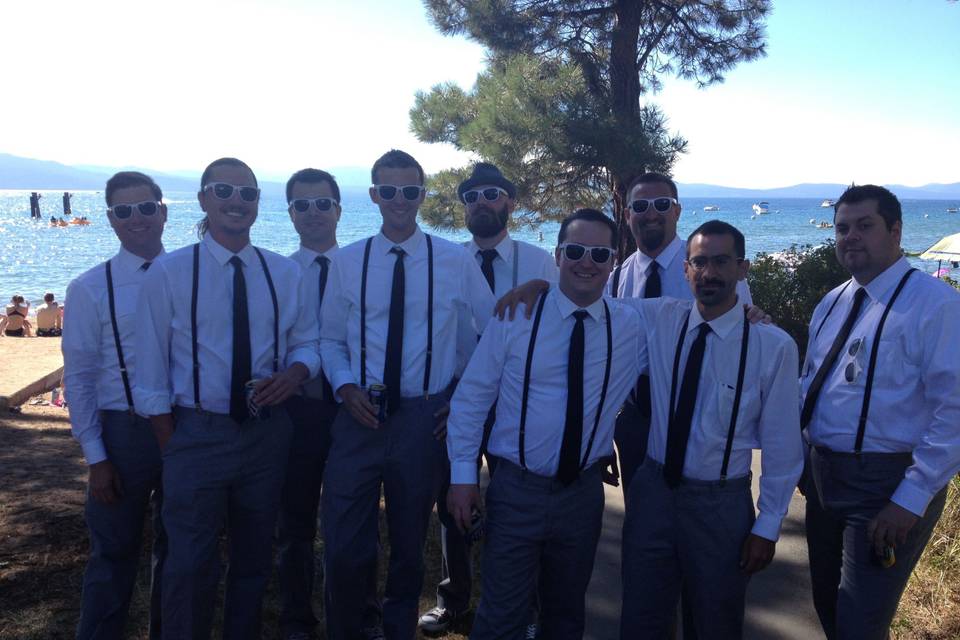 Lakeside groomsman