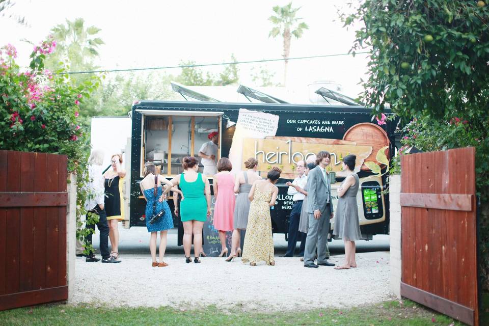 Heirloom food truck catering.