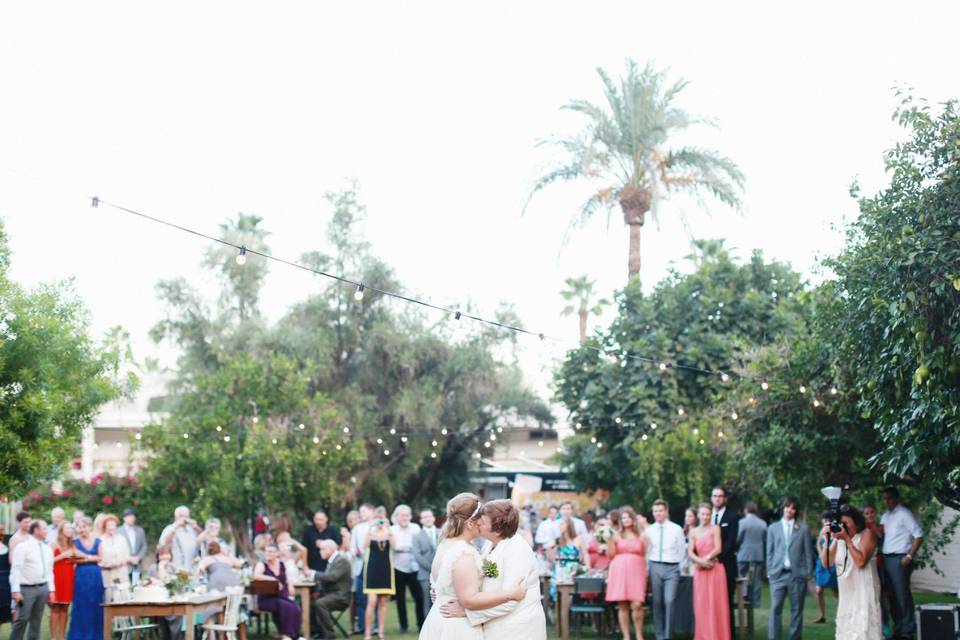 The beautiful couple, first dance...