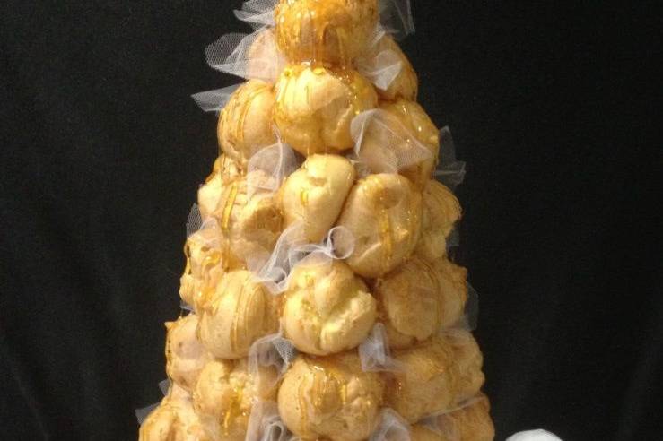 Croquembouche wedding cake