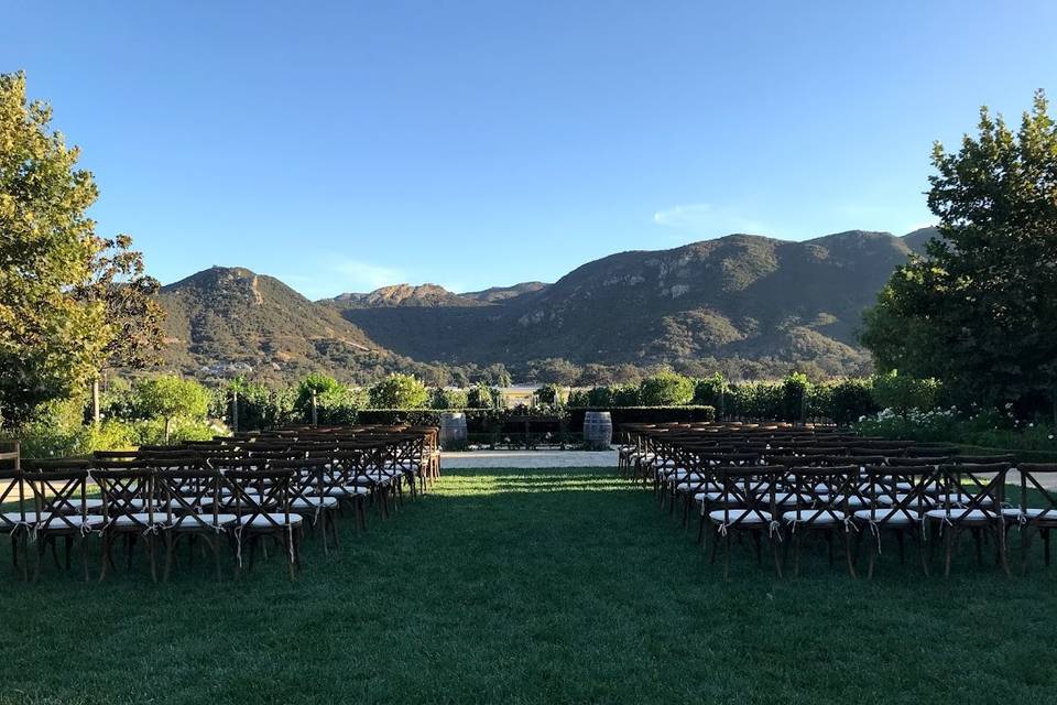 Ceremony with a view