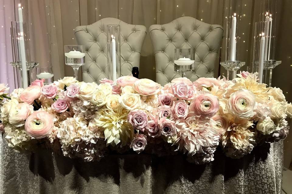 Bridal table of dreams