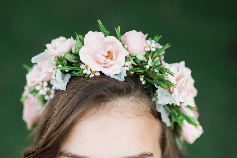 Flower girl crown