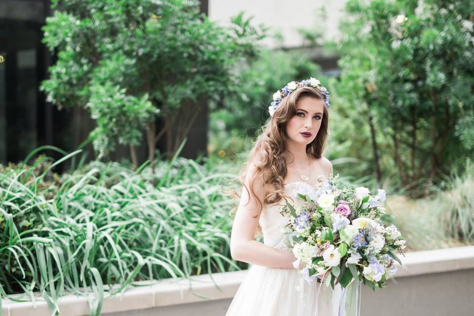 Wildflower bridal bouquet