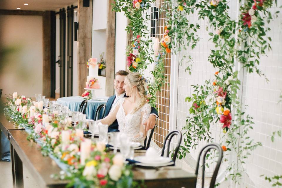 Wedding head table