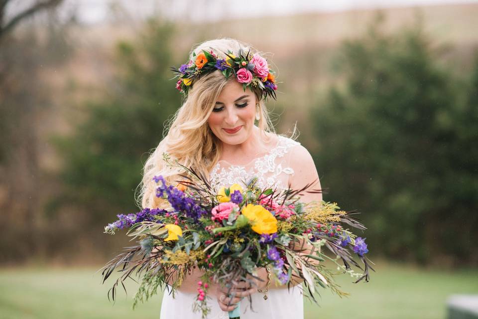 Wildflower Bridal Bouquet