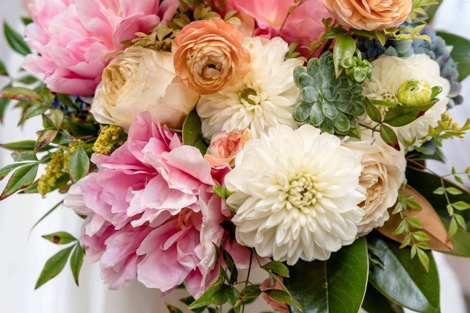 Bridal Bouquet vibrant pastels