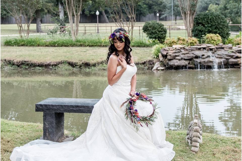 Wreath Style Bridal Bouquet