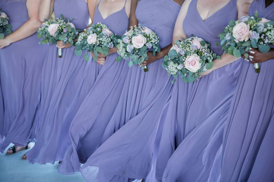 Lavendar bridesmaids