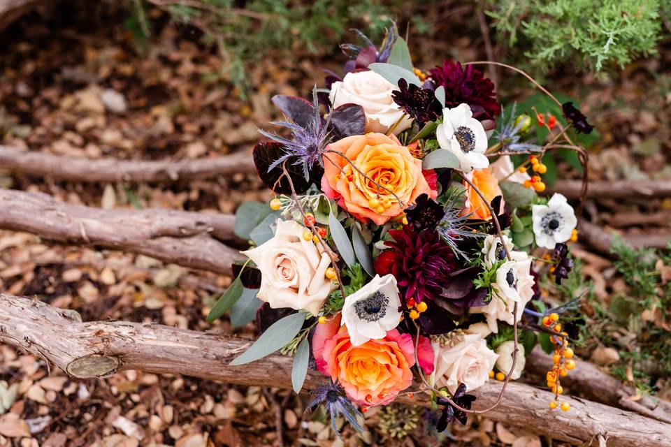 Fall bridal bouquet