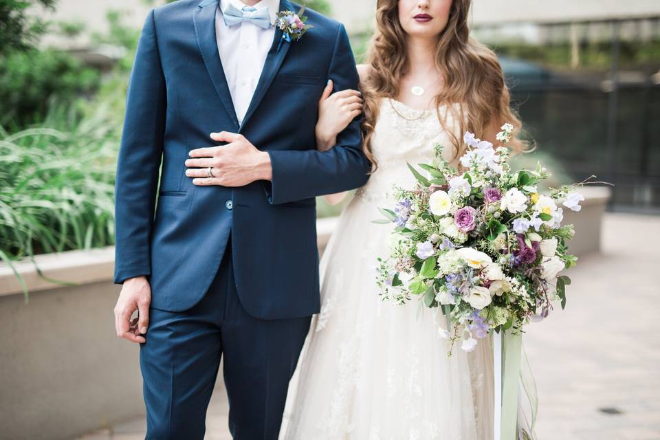 Groom and bride