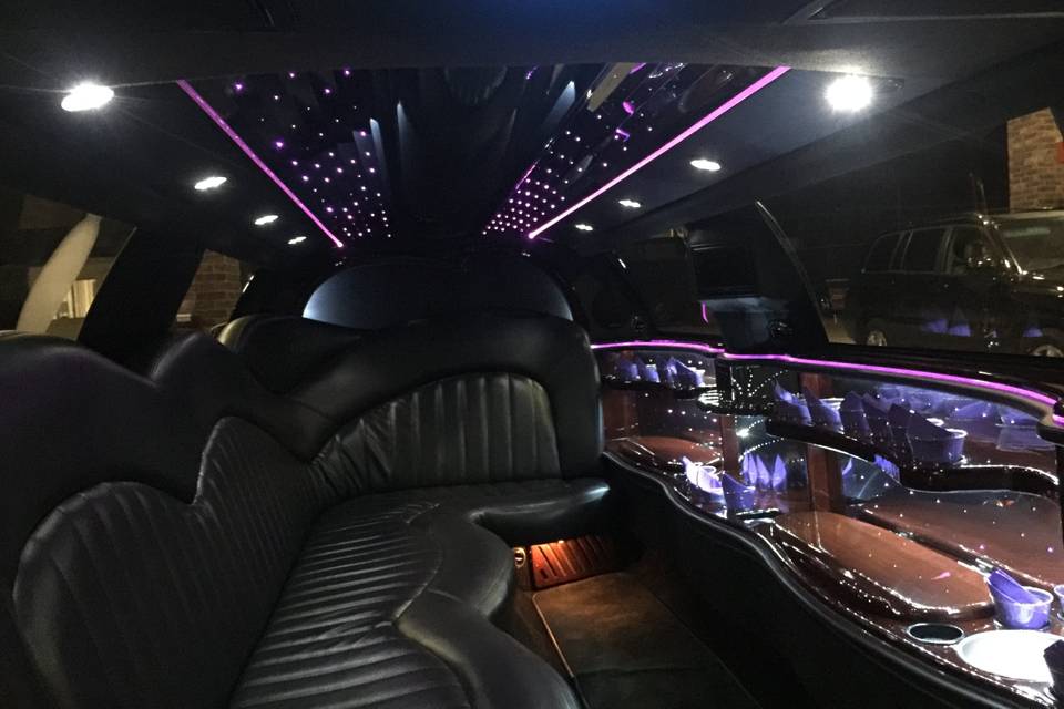 Lincoln limousine interior