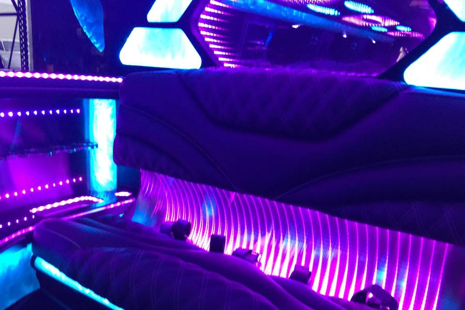 Escalade limo interior