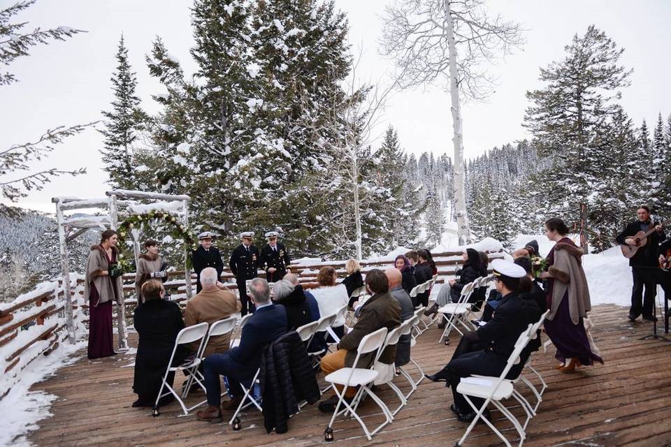 Winter Wedding Ceremony