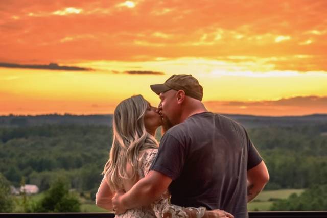 Wedding sunset