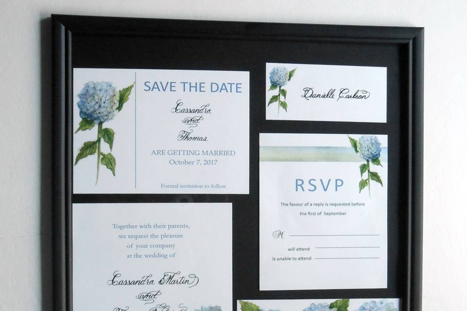 Hydrangea Wedding Invitations