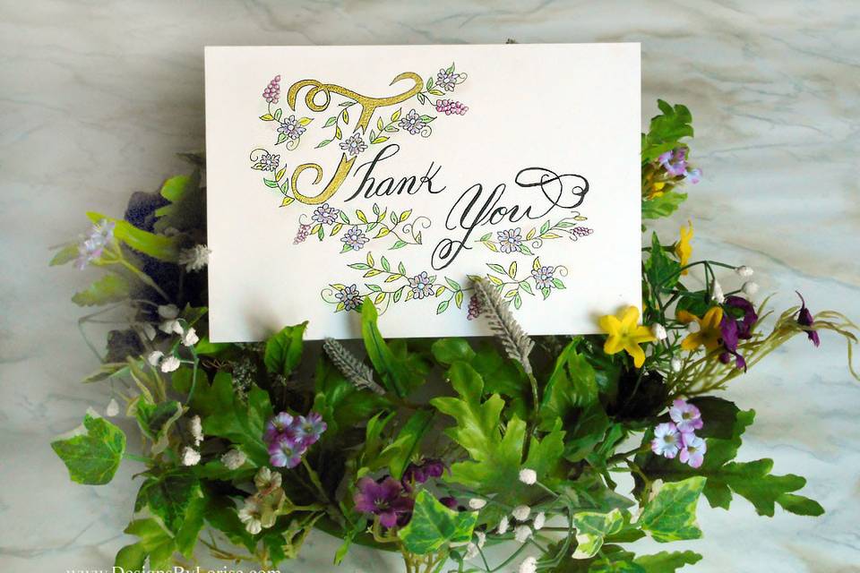 Illuminated Thank You Cards