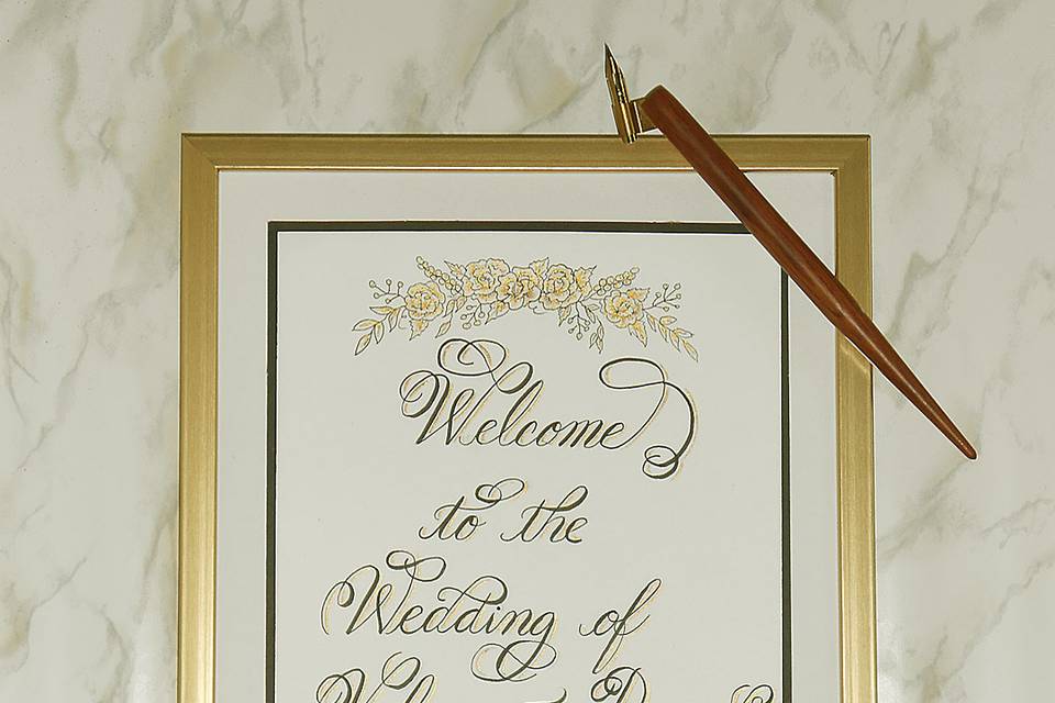 Welcome To The Wedding Sign