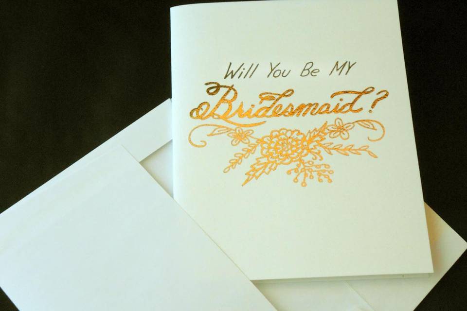 Will You Be My Bridesmaid Card