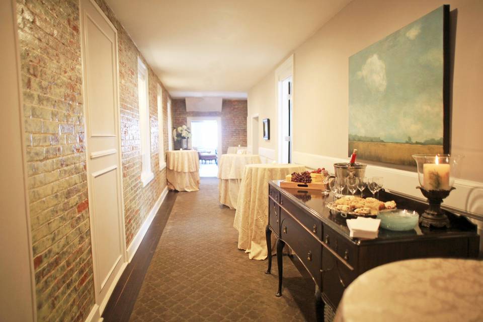 Wedding reception area