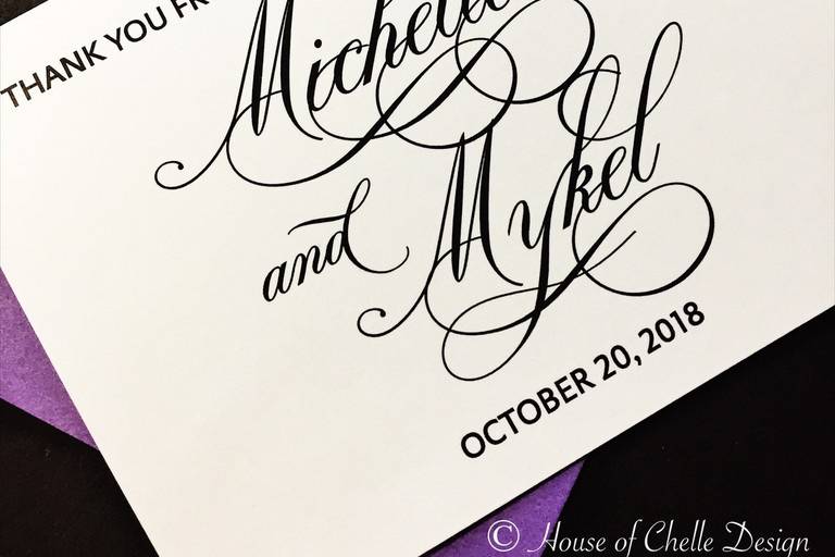 Couples Thank You Card
