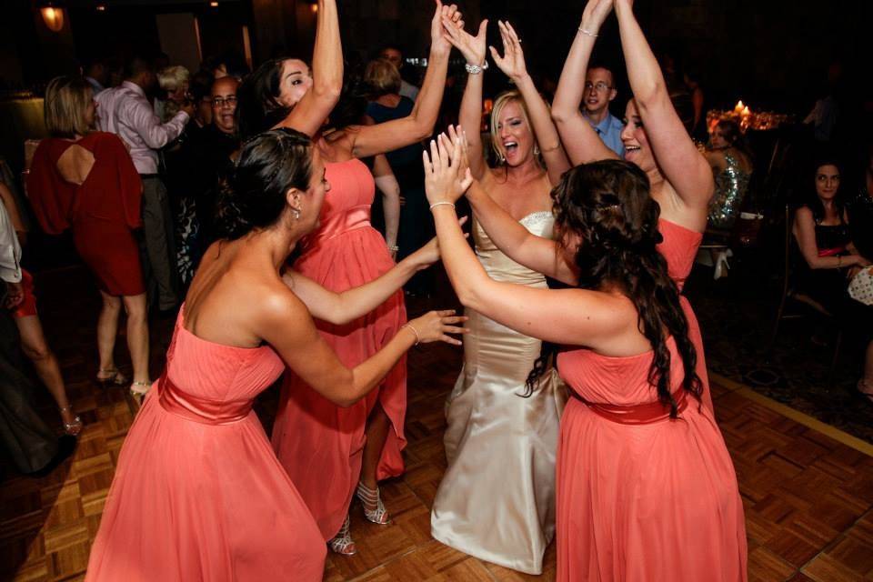 Couple dancing with the guests