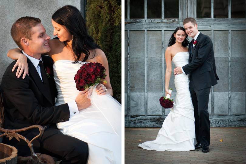 Classic elegance and simplicity were the intentions behind this Sonoma County wedding, held at a vineyard near Hopland, California.