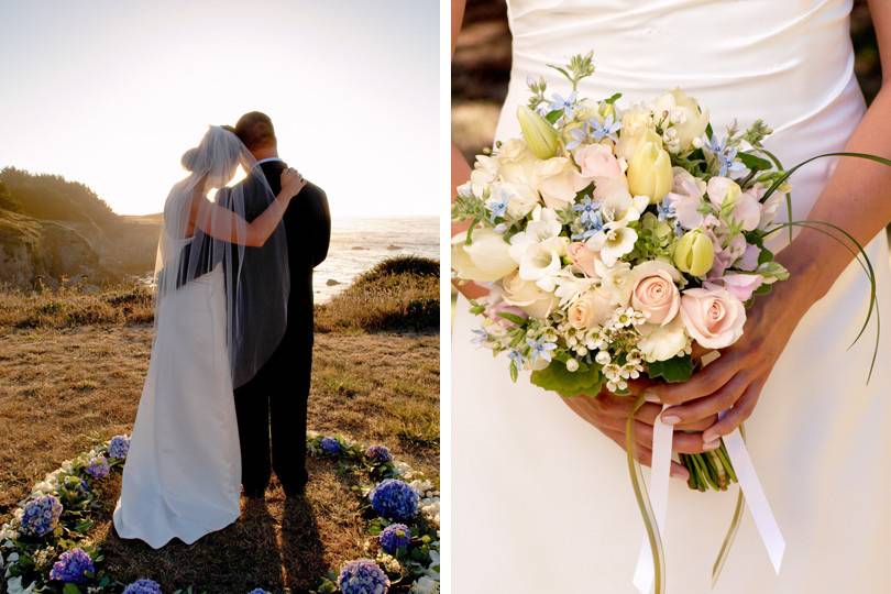 A very special wedding celebration on the headlands overlooking the Pacific Ocean in Mendocino, California.