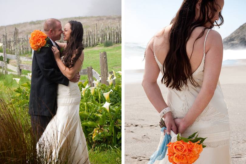 A romantic elopement-style wedding on the Mendocino Coast of California.