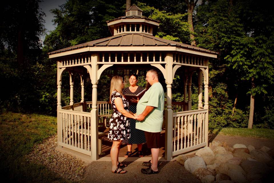 Sippo Lake Library gazebo