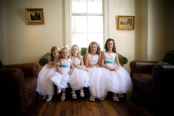 The flower girls at the Olema Inn in Olema, CA.