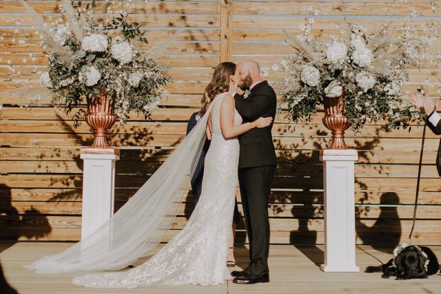Outdoor ceremony space