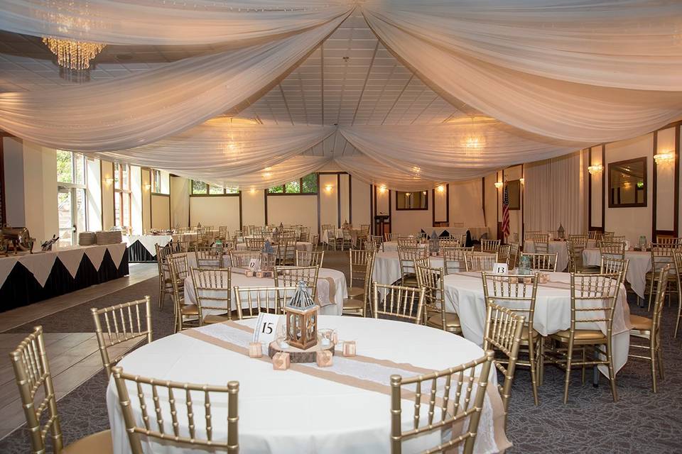 Banquet center tables