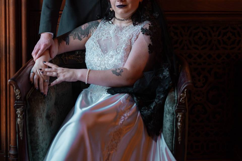 Moody romantic wedding