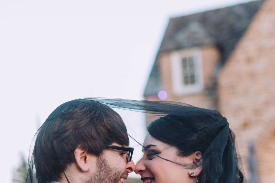 Moody romantic wedding