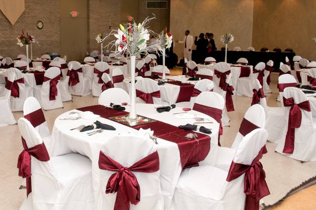 Dining area set-up