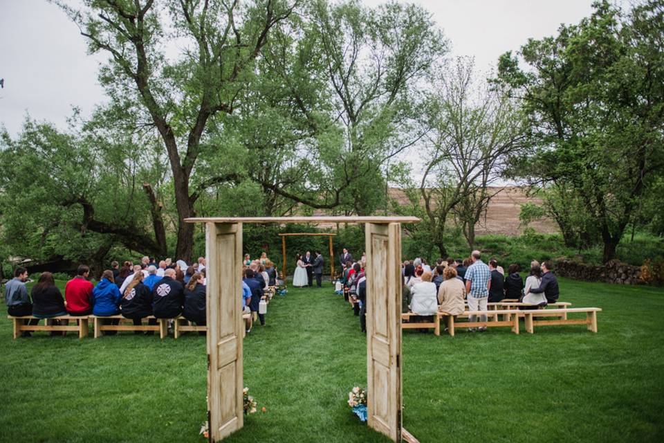 Outdoor wedding